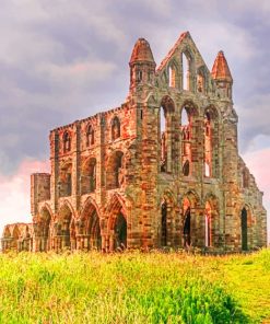 Whitby Abbey England paint by numbers