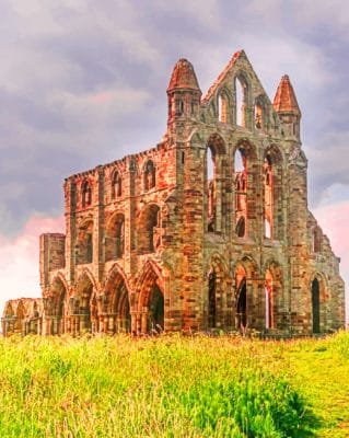 Whitby Abbey England paint by numbers