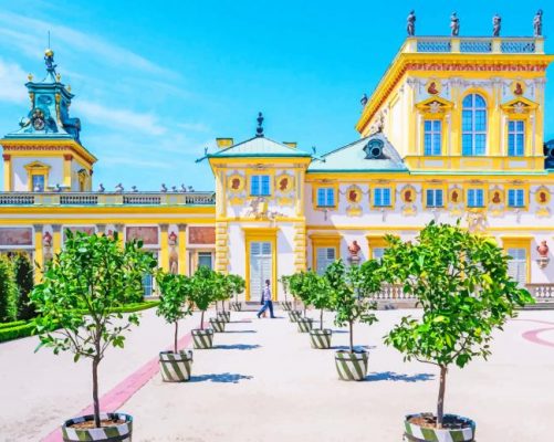 Wilanow Palace painting by numbers