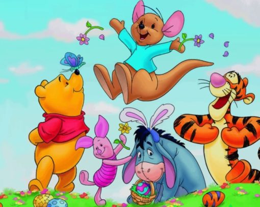 Winnie And His Friends paint by numbers