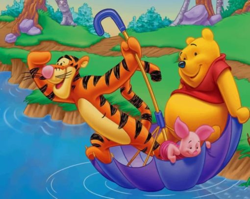 Winnie The Pooh And His Friends paint by numbers