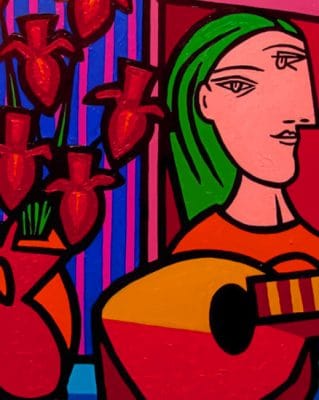 Drawing Of A Woman paint by numbers