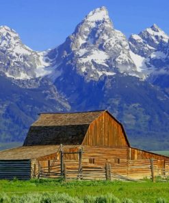 American House In Wyoming paint by numbers