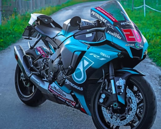 Yamaha Race Bike paint by numbers