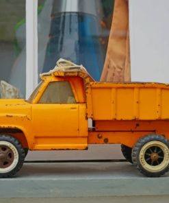 Yellow Toy Truck paint by numbers