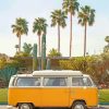 Yellow Volkswagen Van paint by numbers