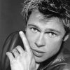 Young Brad Pitt paint by numbers
