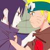 Naruto And Sasuke Eye Contact paint by numbers