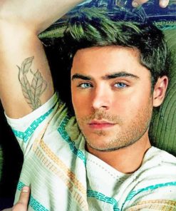 Zac Efron paint by numbers