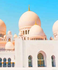 Zayed Mosque Abu Dhabi paint by numbers