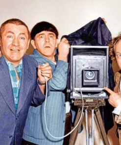 3 Stooges With Camera paint by numbers