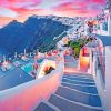 Sunset Over Santorini paint by numbers