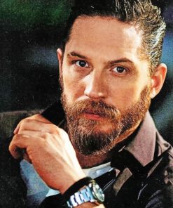 Actor Tom Hardy paint by numbers