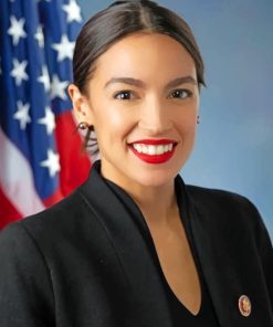 Alexandria Ocasio paint by numbers