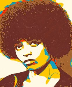 Angela Davis Pop Art Paint By numbers