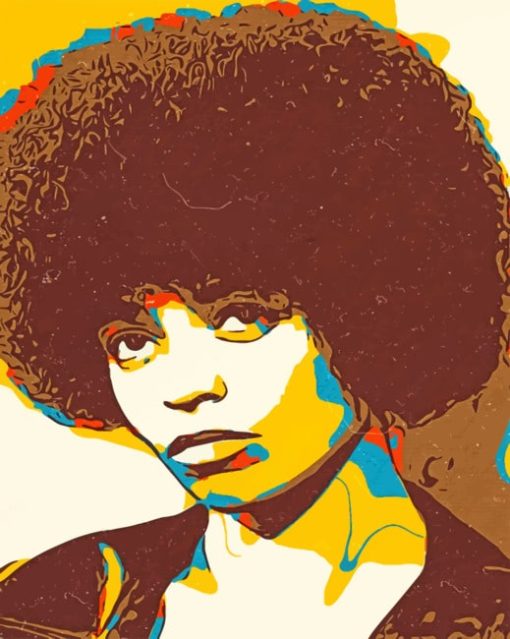 Angela Davis Pop Art Paint By numbers