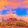 Arizona Desert Sunset paint by numbers