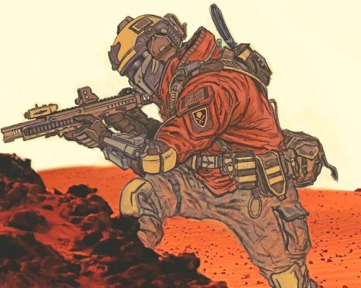 Army Man paint by numbers