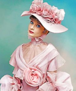 Audrey Hepburn In Hat paint by numbers