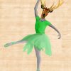 Ballerina Deer paint by numbers