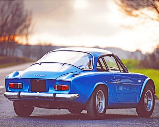 Blue Classic Alpine paint by numbers