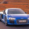 Blue Audi R8 V10 paint by numbers