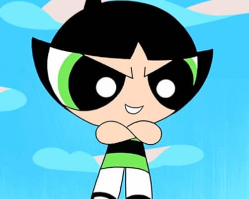 Buttercup Powerpuff Girls paint by numbers