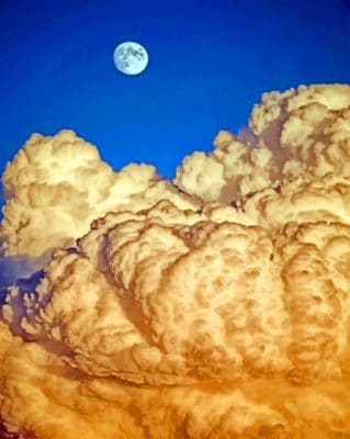 Clouds Sky paint by numbers