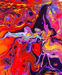 Colorful Abstract paint By Numbers