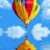 Colorful Hot Air Balloon paint by numbers