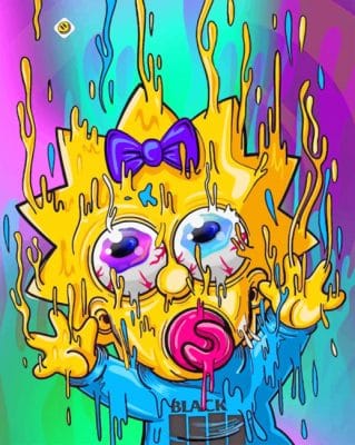 Lisa Simpson paint by numbers