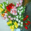 Colorful Tulips Bouquet paint by numbers