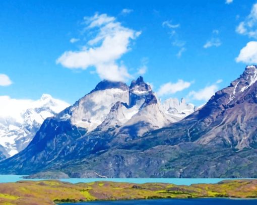 Cordillera Del Paine paint by numbers