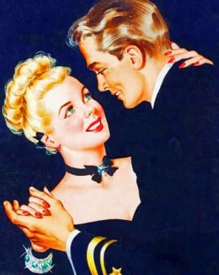 Dancing Couple paint by numbers