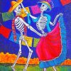 Dancing Skulls paint by numbers