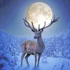 Deer Moon paint by numbers