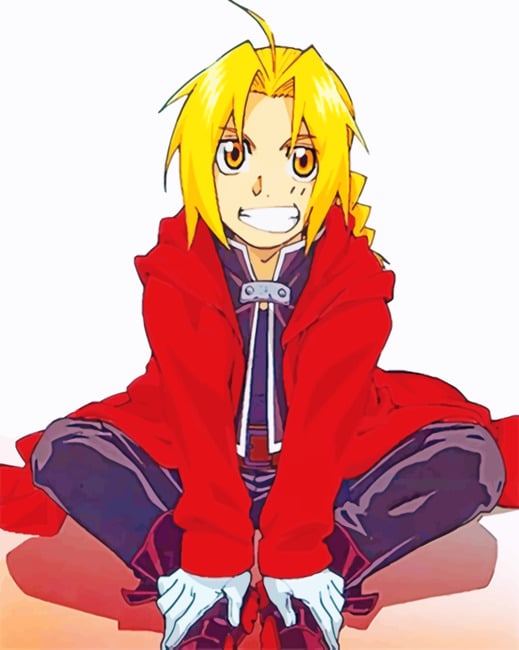 Edward Elric Fullmetal Alchemist paint by numbers