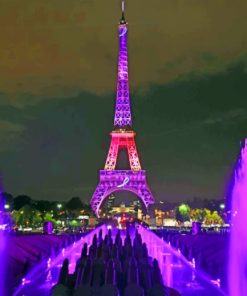 Eiffel Tower At Night paint by numbers