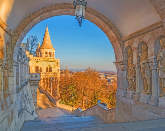 Fisherman Bastion paint by numbers