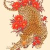 Floral Tiger paint by numbers