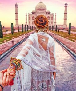 Follow Me To Taj Mahal paint by numbers