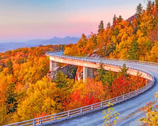 Grandfather Mountain State Park paint by numbers