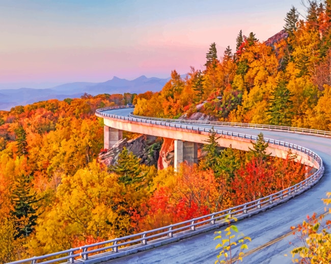 Grandfather Mountain State Park paint by numbers