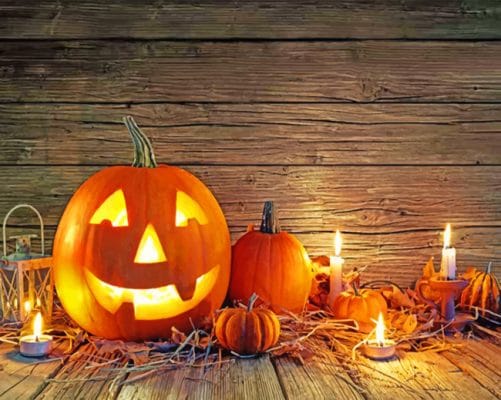 Halloween Pumpkin Celebration paint by numbers