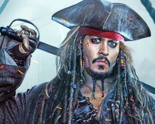 Jack Sparrow paint by numbers