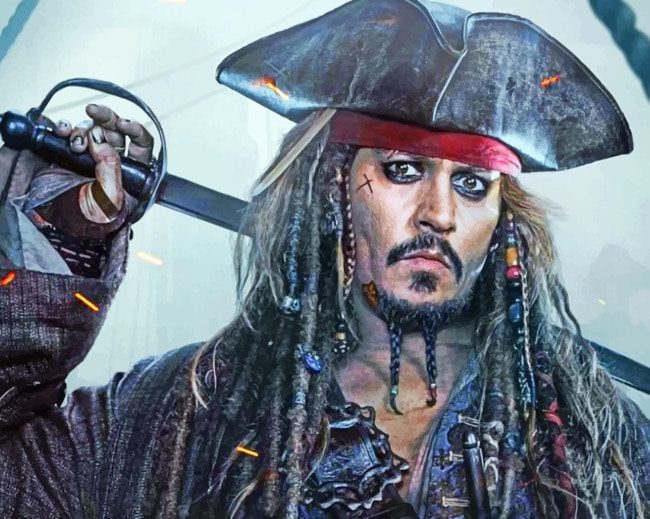 Jack Sparrow paint by numbers