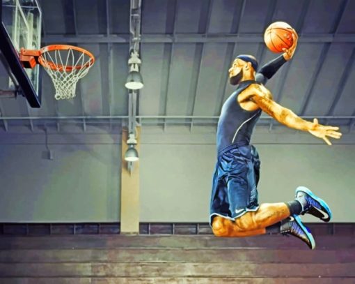 James Lebron Player paint by numbers