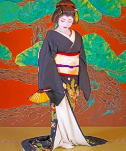 Japanese Lady paint by numbers