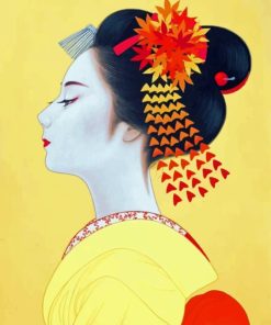 Japanese Woman paint by numbers