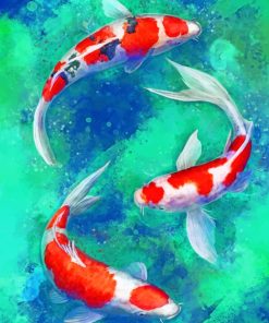 Koi Fishes paint by numbers